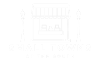 Small Towns of the South logo in all white